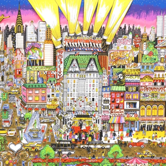 チャールズ・ファジーノの絵画作品　タイトルは、WEDDING NITE, NEW YORK